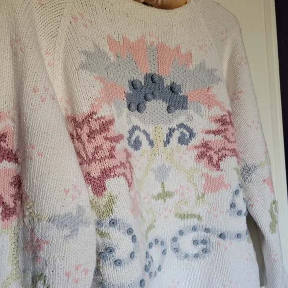 Floral Patterned Sweater - Multicolor - Picture 3 of 9